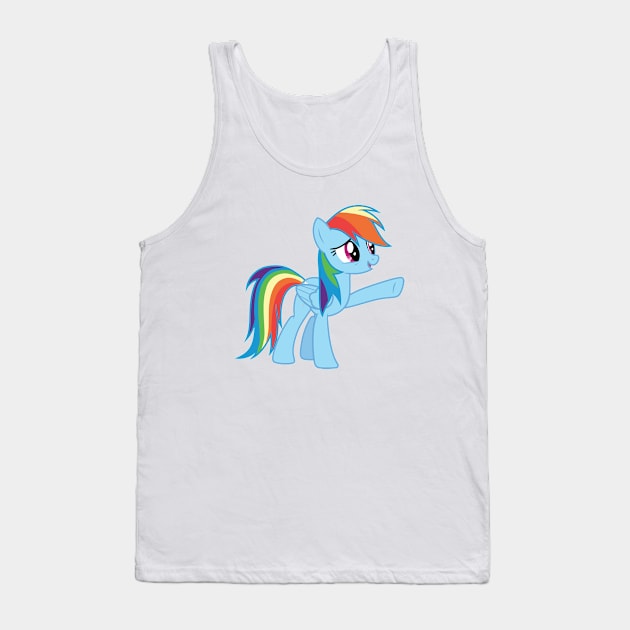 Rainbow Dash chooses Ponyville Tank Top by CloudyGlow